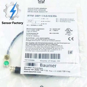 1 PZ Baumer IFFM 08P17A6/KS35L Sensore interruttore di prossimità nuovo con scatola - Foto 1 di 3