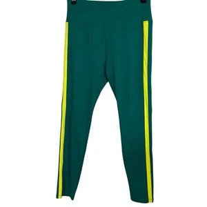 Leggings capri Lou & Grey para mujer talla mediana verde amarillo elásticos - Imagen 1 de 11