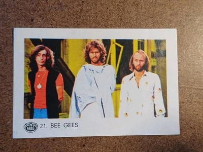 1970s BEE GEES GROUP ZVIJEZDE MIKROFONA KRAS Yugoslavia CARD Sticker Rare HOF - Image 1 of 4