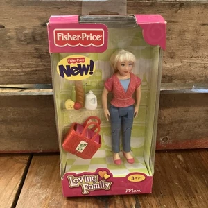 Muñeca Fisher-Price Loving Family Mom 2011 rosa azul rubia nueva en caja Mattel - Imagen 1 de 6