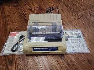 OKIDATA Microline 490 D22920A USB/Parallel/Ethernet 24-Pin Dot-Matrix Printer - Picture 1 of 7