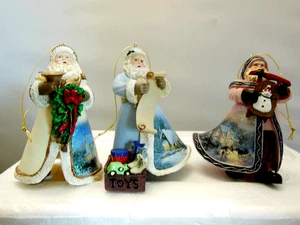 NOS 2008 ASHTON DRAKE THOMAS KINKADE SANTA CHRISTMAS ORNAMENTS W/ ORIG BOX #27 - Picture 1 of 13