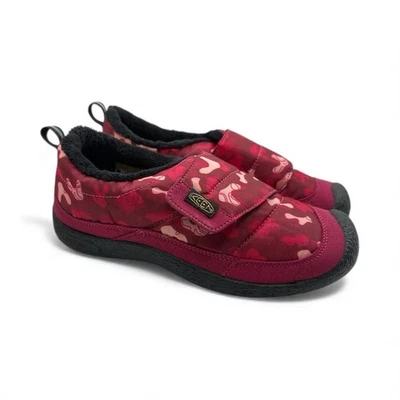Keen Howser Wrap Slip On Sneakers Girls Size 6 Red/Pink Soft Warm Comfort Shoes - Image 1 of 4