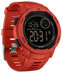 Men's Digital Watch Waterproof Sports Watches Tactical Military Stopwatch Ala... - Picture 1 of 7