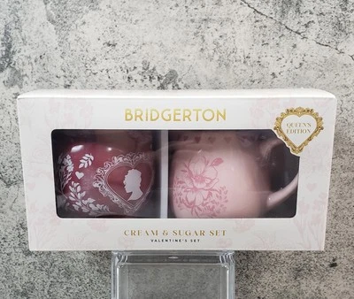 Bridgerton San Valentín Crema y Azúcar Set Queens Edition Rosa Floral NUEVO Foto 1 de 4