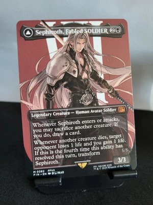 Sephiroth Fabled SOLDIER/Sephiroth One-Winged Angel ALT Final Fantasy NM ENG MTG - Photo 1/2