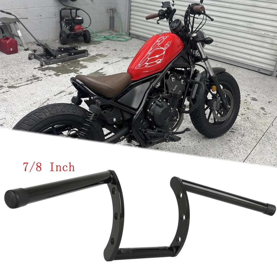 Подвеска для руля Honda Rebel 250 300 450 500 1100 7/8 дюйма подъем 7 дюймов Z-Bar сделано в США - Изображение 1 из 4