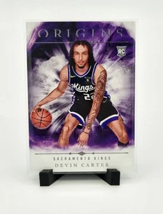 2024-25 Panini Origins Devin Carter #99 Base RC Sacramento Kings - Picture 1 of 2