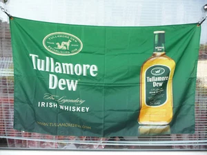 Bandera Tullamore Dew verde The Legendary Irish whisky usado botella rara 144 - Imagen 1 de 4