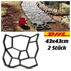2 Stk. Pflasterform Schalungsform Betonpflaster Gießform für Gehweg Garten DIY - Bild 1 von 11
