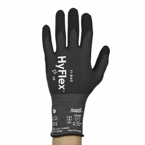 Ansell 11-840 Nitrile Gloves - Black