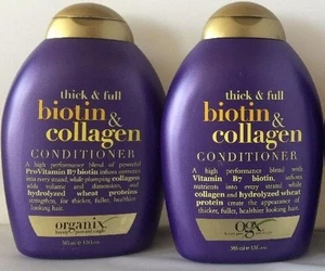 2 Pack OGX Organix Thick & Full Biotin & Collagen Hair Conditioner 13 Oz. New - Picture 1 of 1