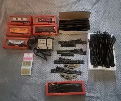 Tyco HO Scale Straight Curve Track Trains And More Lot - Image 1 of 4