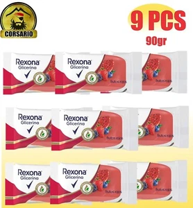 Rexona Glycerin Soap Red Fruits 90 G -PACK X 9
