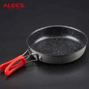Alocs Camping 18cm 7" Folding Non-Stick Frypan Outdoor Hiking Picnic Backpacking - Picture 1 of 16