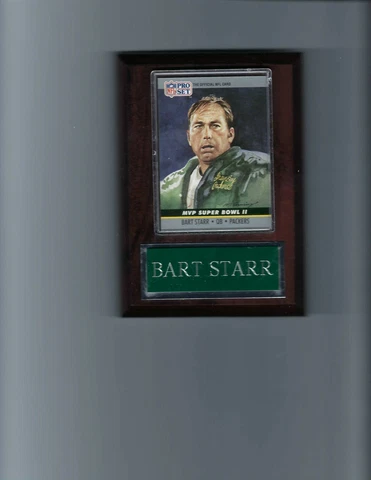 BART STARR PLAQUE GREEN BAY PACKERS FOOTBALL NFL   C2 Cover