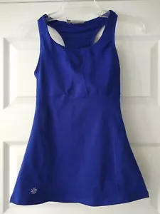 Athleta Blue Top Yoga Women's Built In Bra X-Small Tall RN #54023 Excellent! - Picture 1 of 10