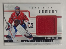 2008-09 ITS Heroes and Prospects Carey Price Jersey Card Silver Version 1 of 100