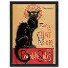 French Vintage Advert Tournee Du Chat Noir Rodolphe Salis Framed Art Print A3