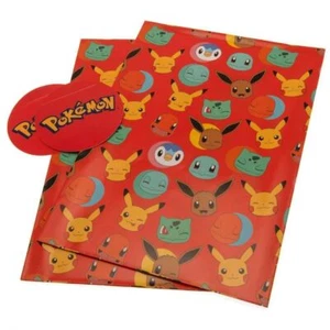 Pokémon 2 Sheets Gift Wrap & Tags - Picture 1 of 4