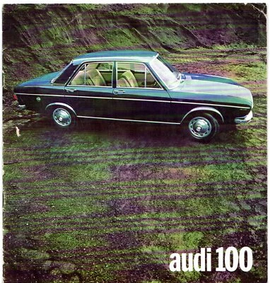 Audi 100 Design & Development c1969 UK Market Sales Brochure Style Auto - Image 1 of 2