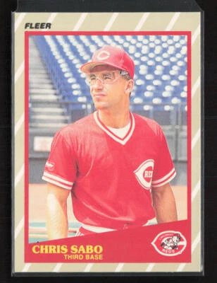 1989 Fleer SuperStars #35 Chris Sabo Cincinnati Reds - Image 1 of 2