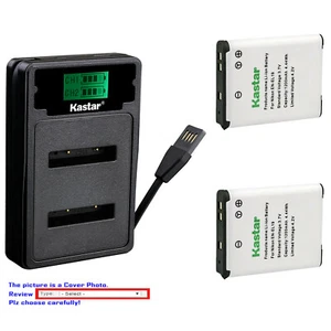 Kastar Battery LZD2 Charger for Nikon EN-EL19 Nikon Coolpix S3500 Coolpix S3600 - Picture 1 of 11