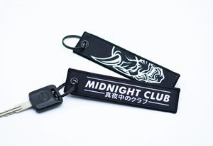 Midnight Club Oni Mask Jet Tag Keychain | Black | JDM Funny Racing Muscle Drift - Picture 1 of 7