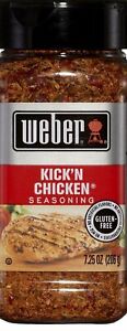 Weber Kick 'N Chicken Seasoning Gluten-Free, 7.25 Ounce