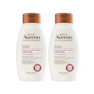 2x Aveeno Color Protect & Strengthen Blackberry & Quinoa Blend Conditioner 354ml - Picture 1 of 5