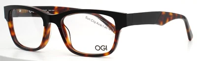 Gafas rectangulares OGI Heritage 9118 2139 negras tortuga para hombre 50-17-145 B:35 A Foto 1 de 4