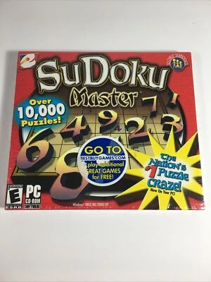 SuDoku Master PC CD-Rom 2005 Windows eGames logic puzzle game - Image 1 of 4