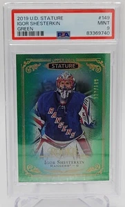 2019 UD Stature Green Rookie Igor Shesterkin /149 PSA 9 - Picture 1 of 2