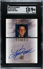 2000 SP Authentic Kurt Busch Sign Of The Times Rookie Autograph RC Auto SGC 9/10
