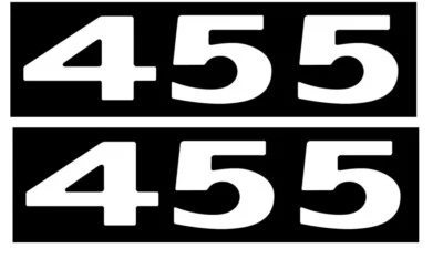 Juego de calcomanías blancas 455 Hood Scoop para Pontiac GTO 1973 Lemans and Tempest Foto 1 de 4