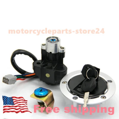 Ignition Switch Fuel Gas Cap Lock Keys for Suzuki GSF650 Bandit 650 2005 06-2012 Foto 1 de 4