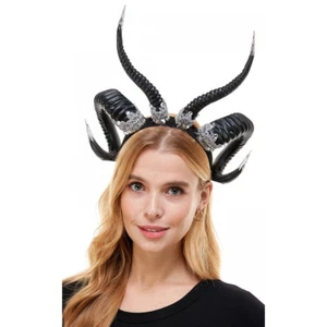 Gothic Antelope Sheep Horn Hoop Headband Forest Animal Aries Cosplay Costume Hor - Picture 1 of 3