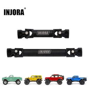 INJORA Steel Drive Shafts for 1/24 RC Car SCX24 C10 JLU Bronco Base Camp 4Runner - Picture 1 of 12