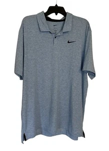 Nike Dri-Fit Tour Light Photo Blue Golf Polo Size XL New DV3123-435 MSRP $80 - Picture 1 of 6
