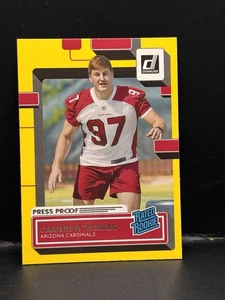 2022 10077A Donruss GOLD Press Proof Cameron Thomas Rookie Arizona Cardinals - Picture 1 of 2
