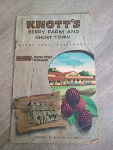 Vintage 60s KNOTT’s BERRY FARM And Ghost Town Booklet Full Color & Calico Story - Bild 1 von 18