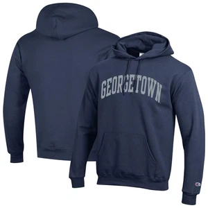 Herren Champion Navy Georgetown Hoyas Basic Arch Fleece Pullover Hoodie - Bild 1 von 3