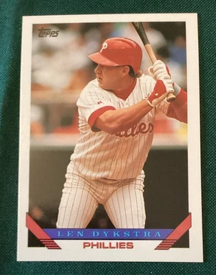 1993 Topps - Lenny Dykstra #740 - near mint condition - FREE SHIPPING - Image 1 of 2