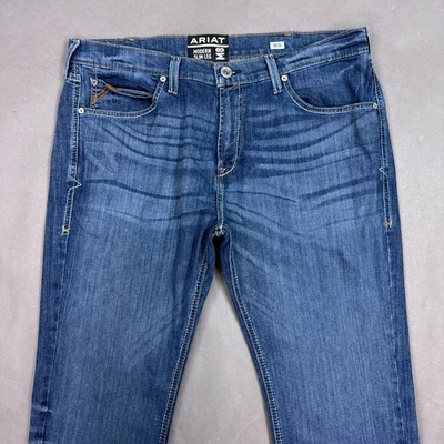 Ariat Jeans Para Hombres 38x34 Azul M8 Moderno Delgado Western Vaqueros Pantalones Botas de Trabajo Foto 1 de 4