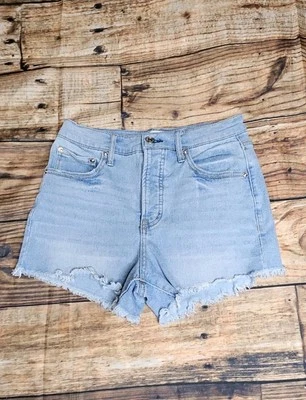 Pantalones Cortos Jessica Simpson Infiniti Cintura Alta Para Mujer Talla 26 Dobladillo Crudo Botones Mosca Foto 1 de 4