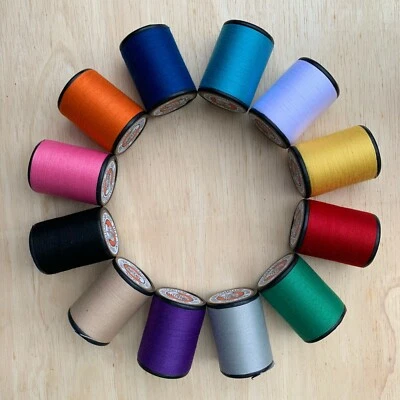 Multi Colors 12 Spools Sewing Thread All Purpose Spun Polyester 600 Yards Craft - Image 1 of 4