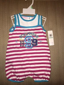 Rocawear Pagliaccetto a righe bambina taglia 18 mesi NUOVO CON ETICHETTE (scatola D) - Foto 1 di 4