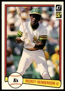 Rickey Henderson Oakland Athletics  1982 Donruss #113