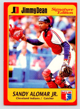 1991 Jimmy Dean Card, #8 Sandy Alomar Jr., Cleveland Indians Hall of Fame