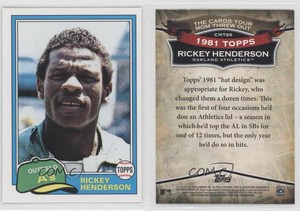 2010 Topps The Cards Your Mom Threw Out Rickey Henderson #CMT88 HOF